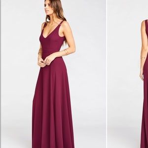 Show Me Your Mumu Merlot Bridesmaids Dress Long